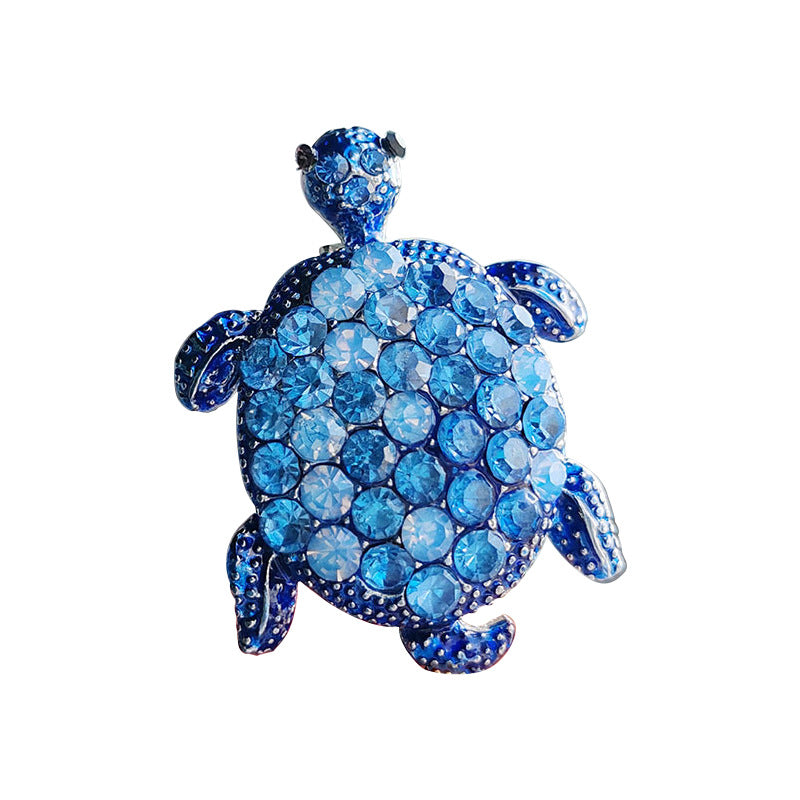 Green turtle brooch for outfits