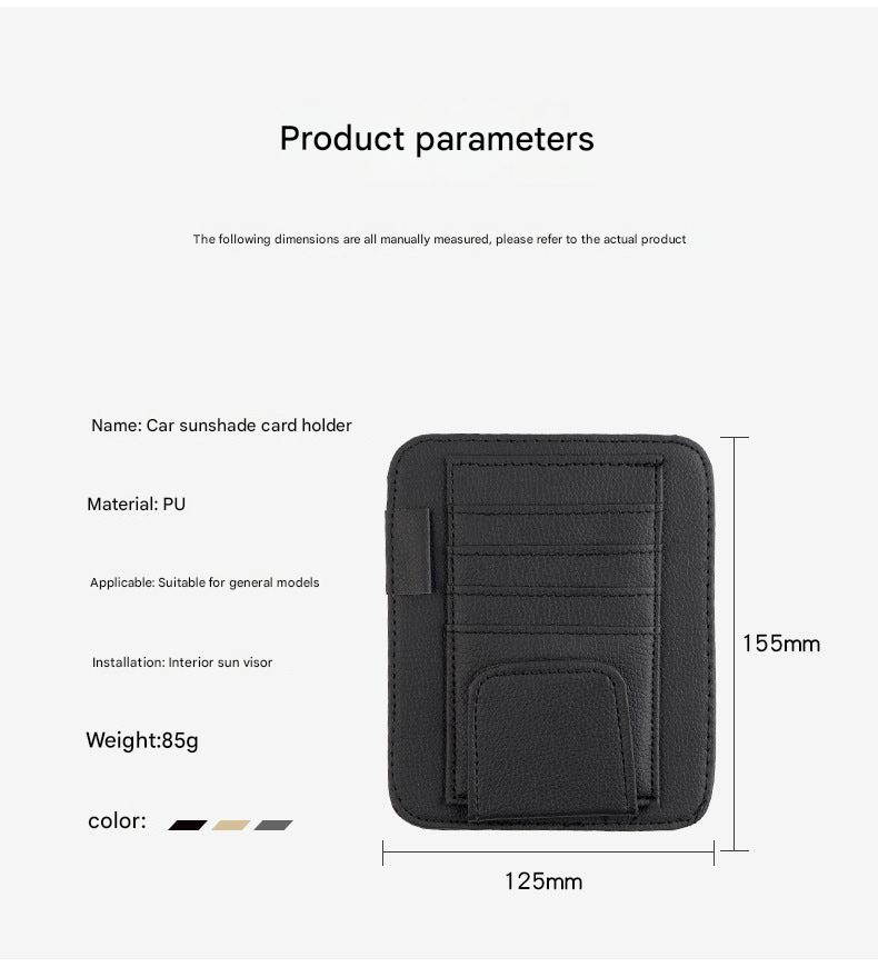 Functional aspects of car organiser for sunglasses