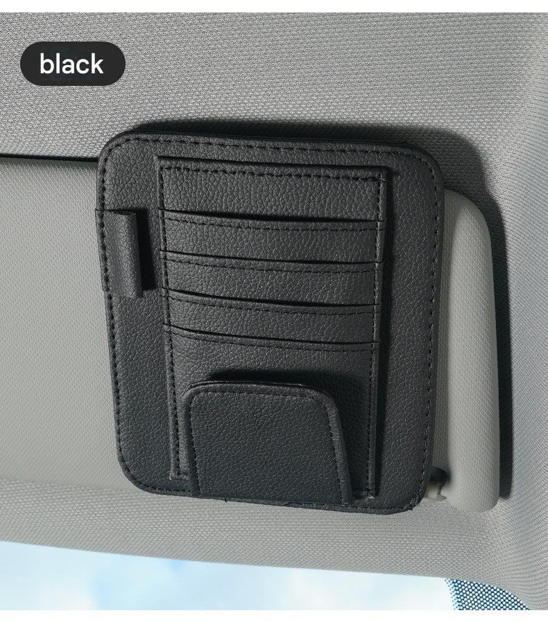 Side view of stylish car organiser for sunglasses