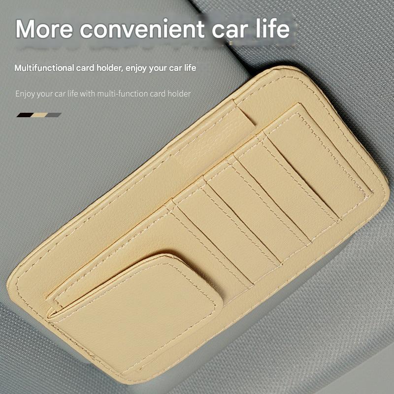 Side view of stylish car organiser for sunglasses