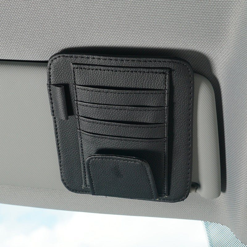 Durable car glasses holder installation demonstration