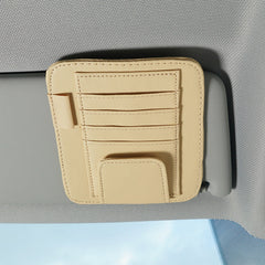Easy clip-on car sunglasses storage solution