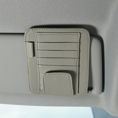 Car interior showcasing sunglasses holder