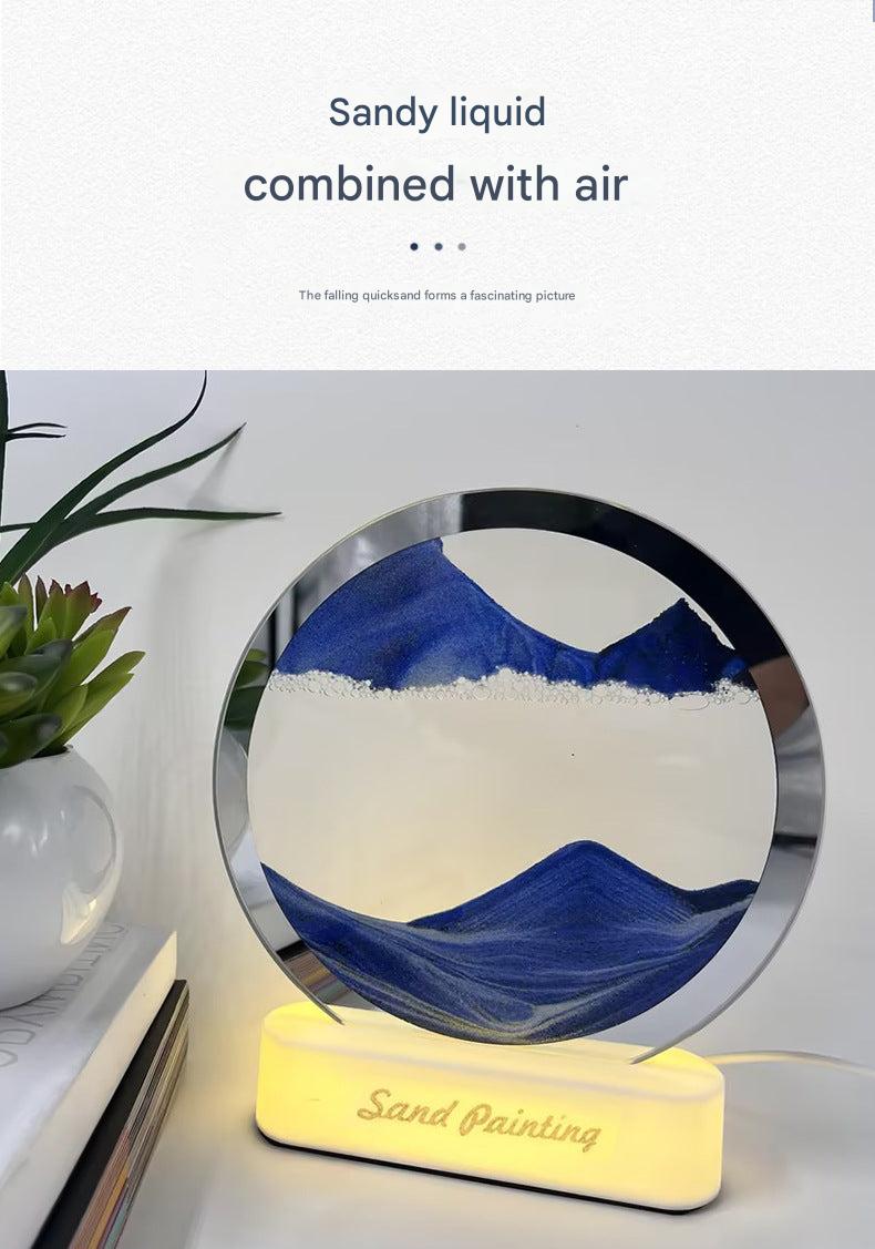 Different colour options available for the sand lamp