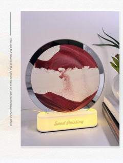 Touch control feature on 3D Sand Hourglass Night Light