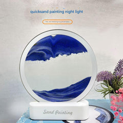Touch control feature on 3D Sand Hourglass Night Light
