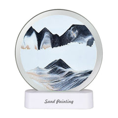 Elegant display of the Dynamic 3D Sand Hourglass Night Light