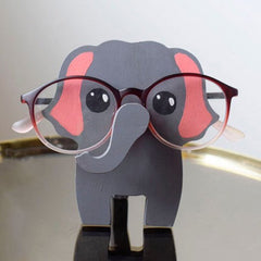 Creative Wooden Animal Eyeglasses Holder design 1