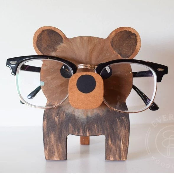 Creative Wooden Animal Eyeglasses Holder design 3