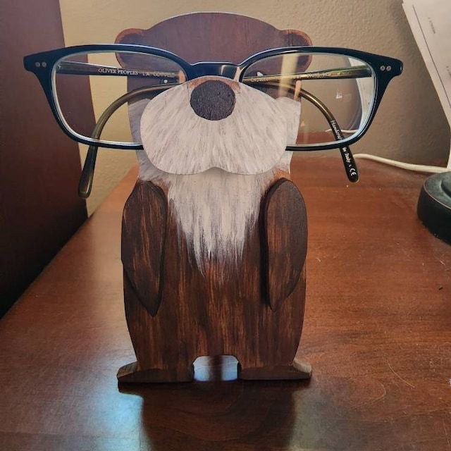 Creative Wooden Animal Eyeglasses Holder design 4
