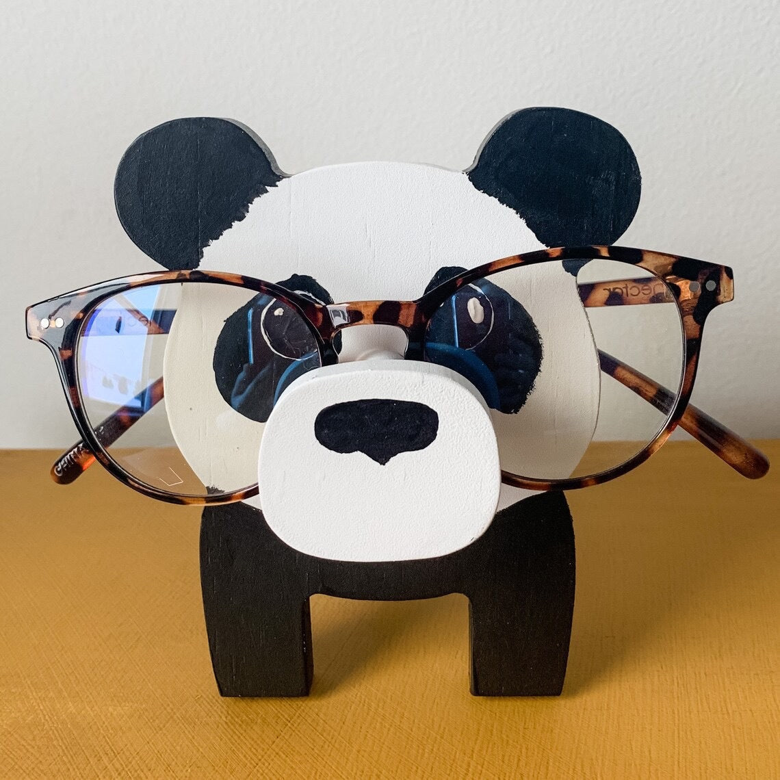Creative Wooden Animal Eyeglasses Holder design 3