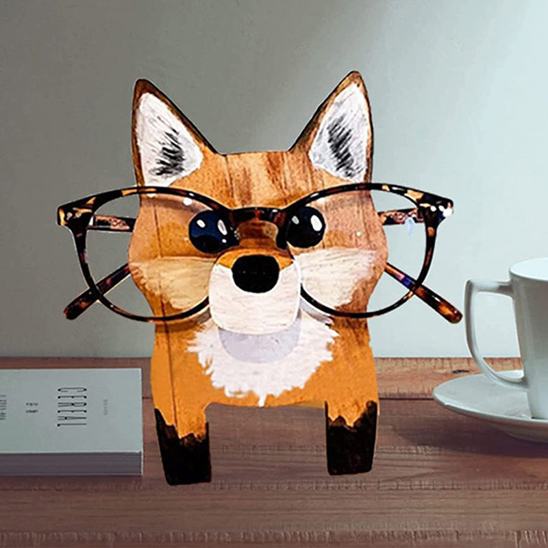Creative Wooden Animal Eyeglasses Holder design 2