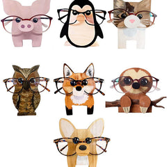 Creative Wooden Animal Eyeglasses Holder design 3