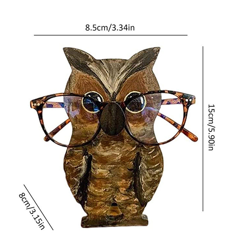 Creative Wooden Animal Eyeglasses Holder design 8