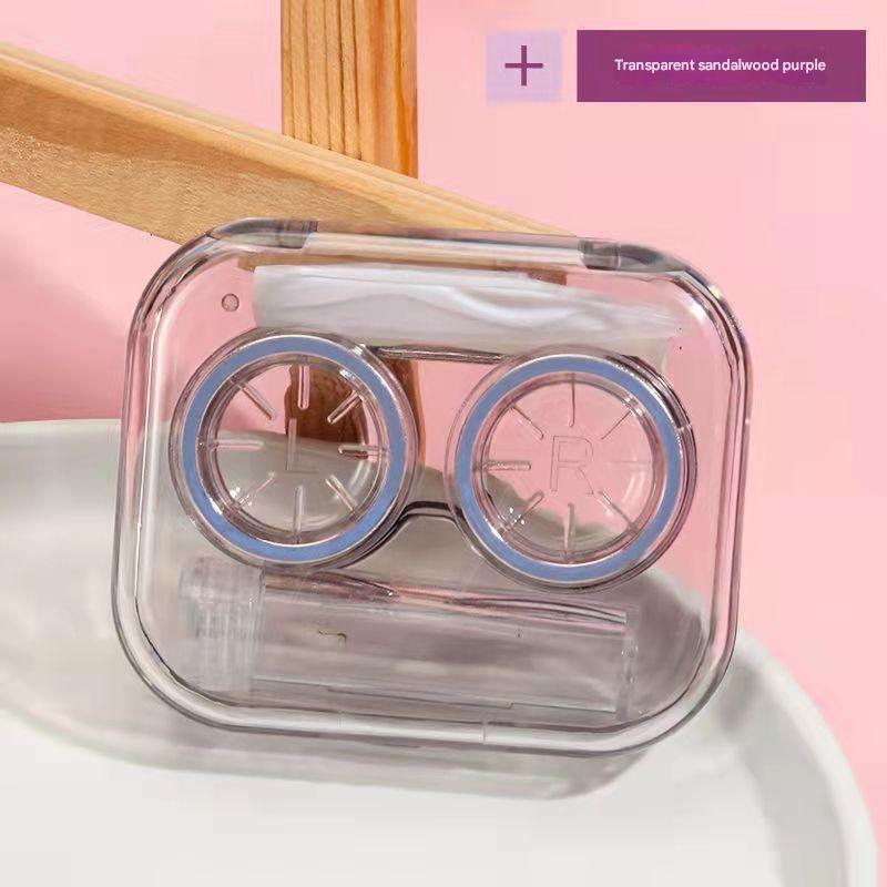 Cute heart-rose pink lens case for fashion lovers