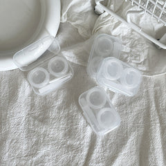 Lightweight contact lens box with durable materials