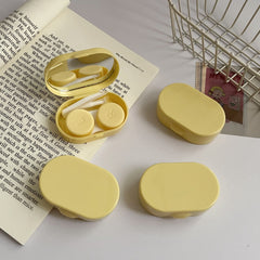 Lightweight contact lens box with durable materials