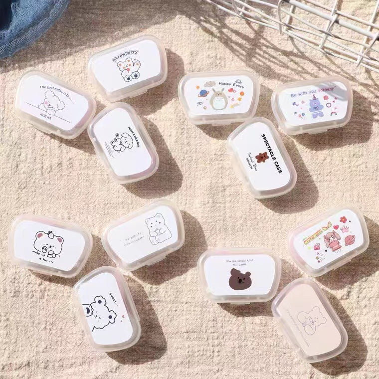 Fashionable grey contact lens storage case