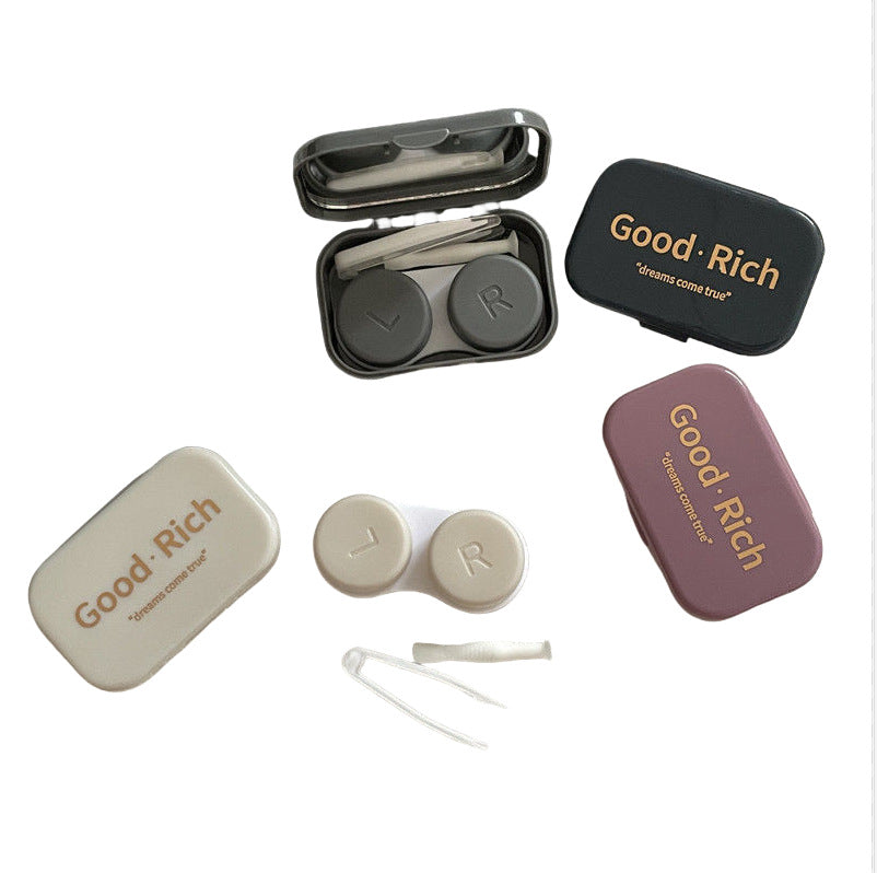 Chic dark blue lens case for everyday use