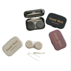 Chic dark blue lens case for everyday use