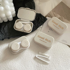 Fashionable grey contact lens storage case