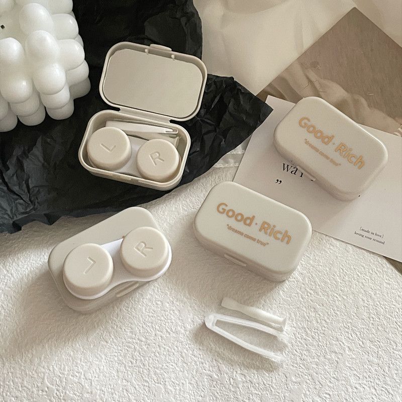 Fashionable grey contact lens storage case