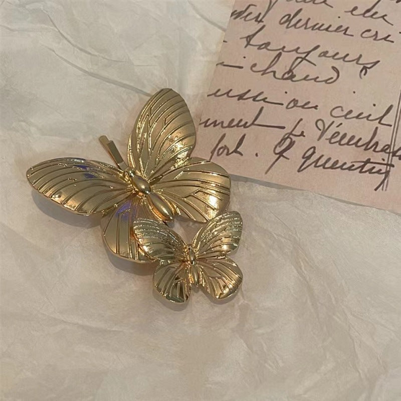 Butterfly Hair Clip on a Model