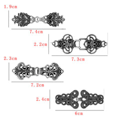 Floral design scarf clip in bronze colour