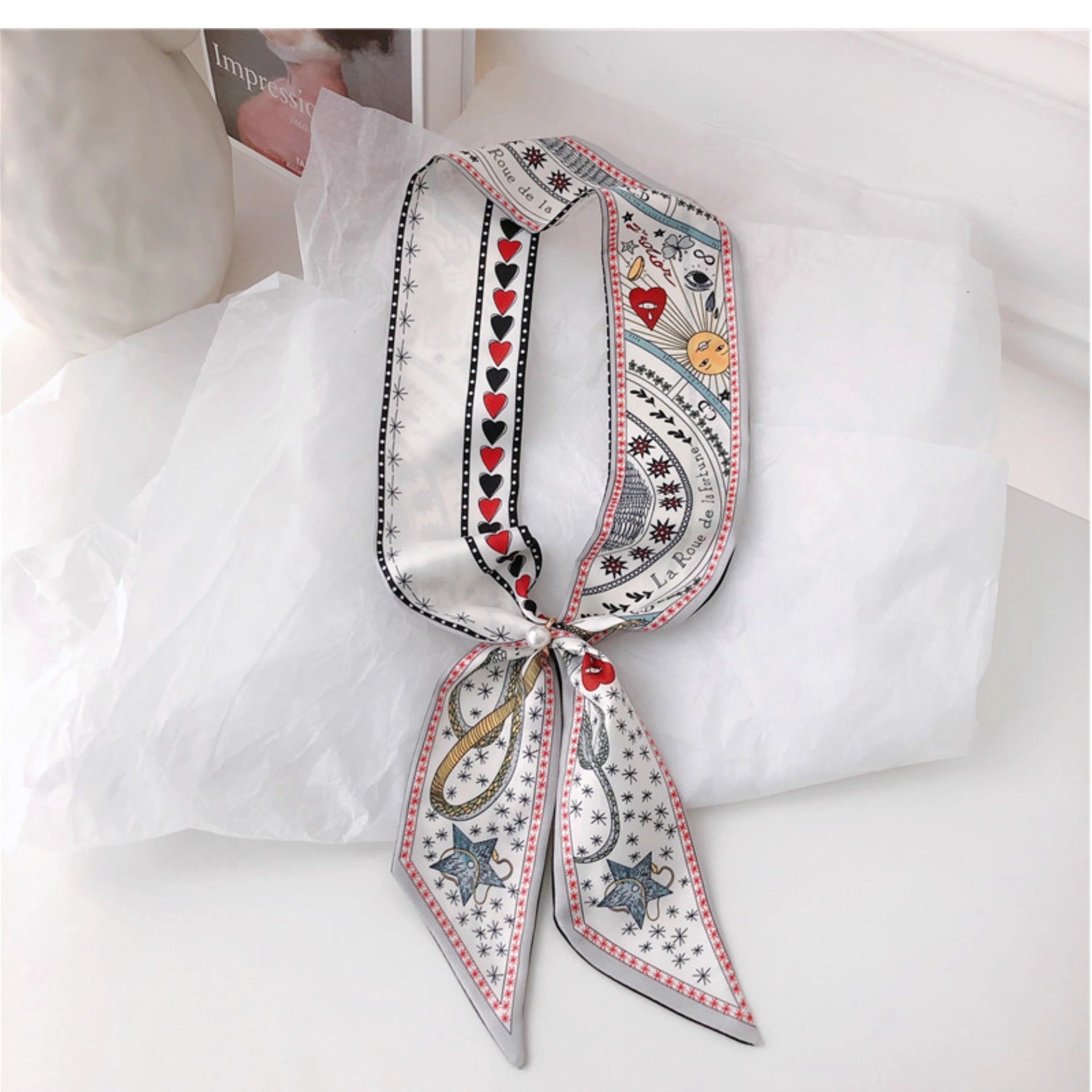 scarf as a chic wrist accessory in use 10