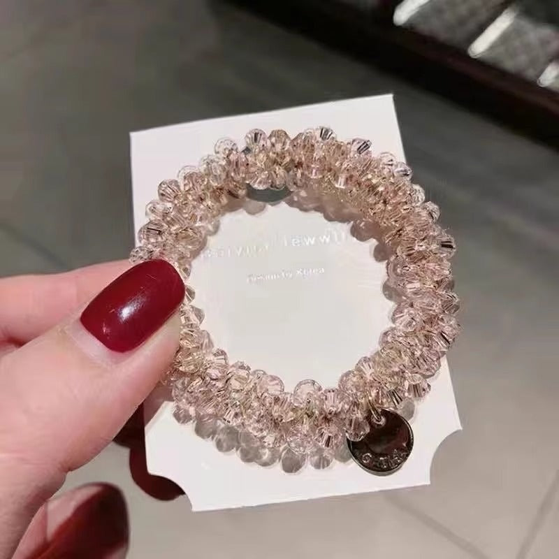 Chic Korean Pearl Hair Tie Bracelet Image 5