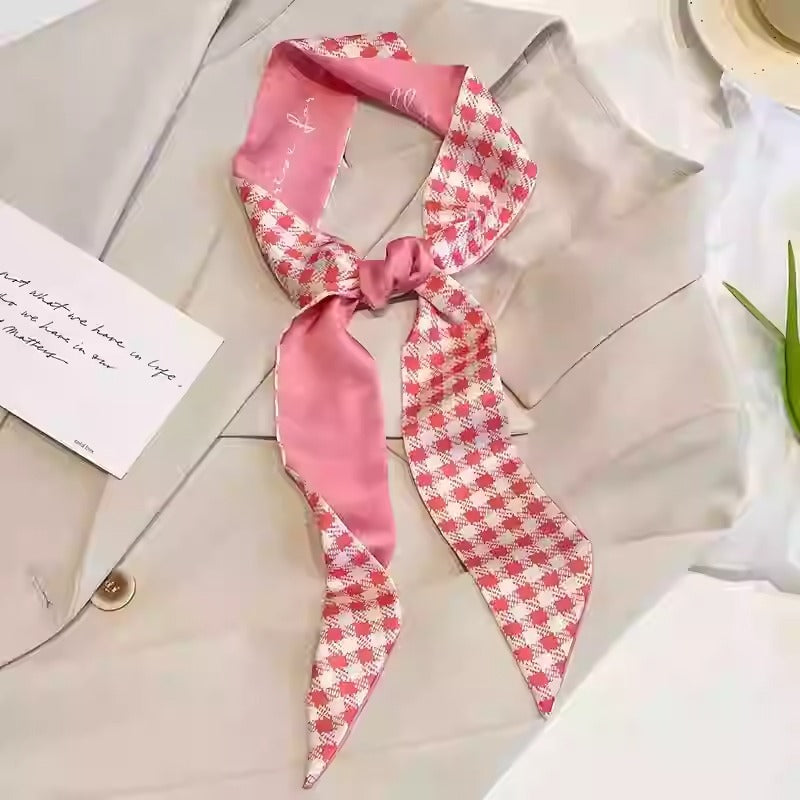 Vintage Hair Scarf headband in outdoor setting