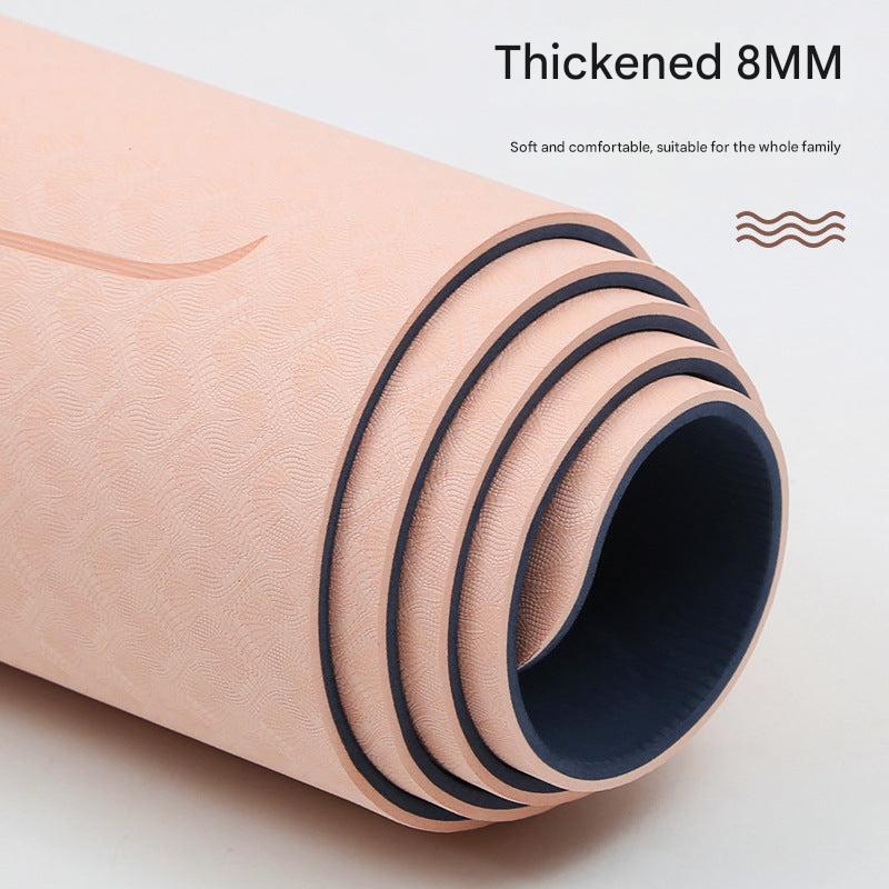 Non-Slip TPE Yoga Mat for Fitness Image 2