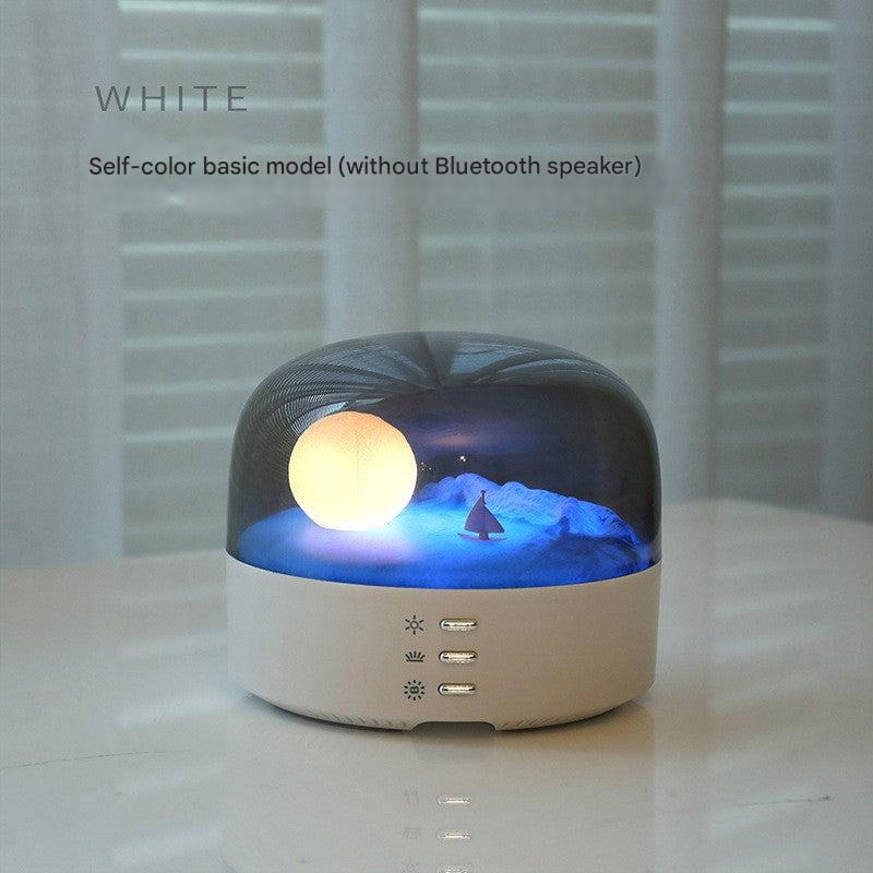 Bluetooth speaker providing soft music and light