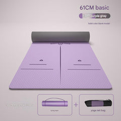 Eco-Friendly TPE Yoga Mat in a fitness class
