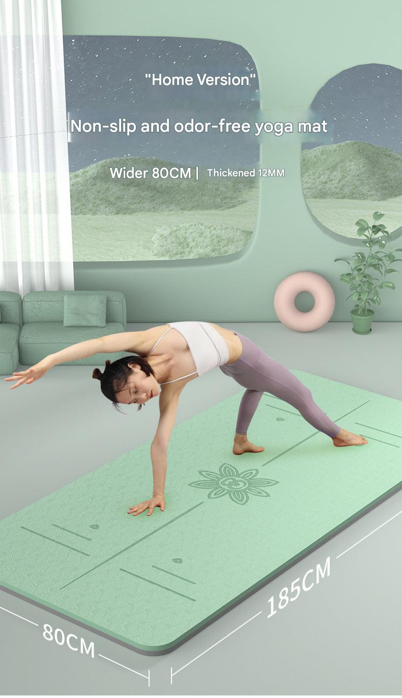 Non-slip surface of the TPE yoga mat