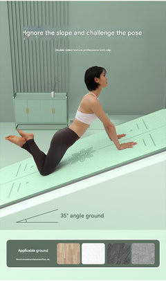 Eco-friendly yoga mat being carried