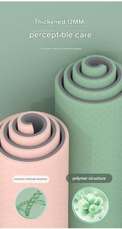 TPE yoga mat showing multiple colour selections