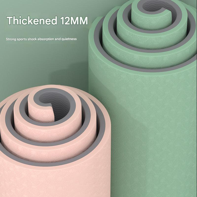 Close-up of Eco-Friendly TPE Yoga Mat colour options