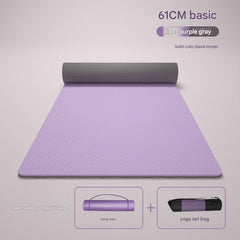 Pilates workout using the TPE yoga mat