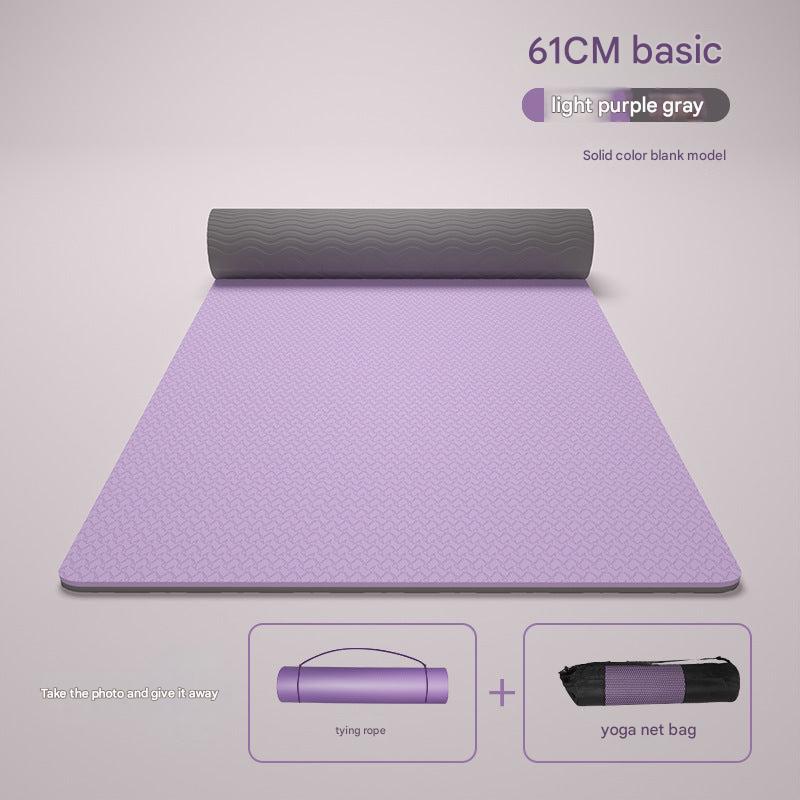 Pilates workout using the TPE yoga mat