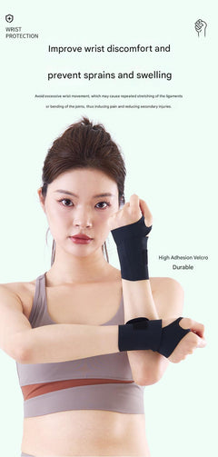 Versatile wrist support shown in sport setting