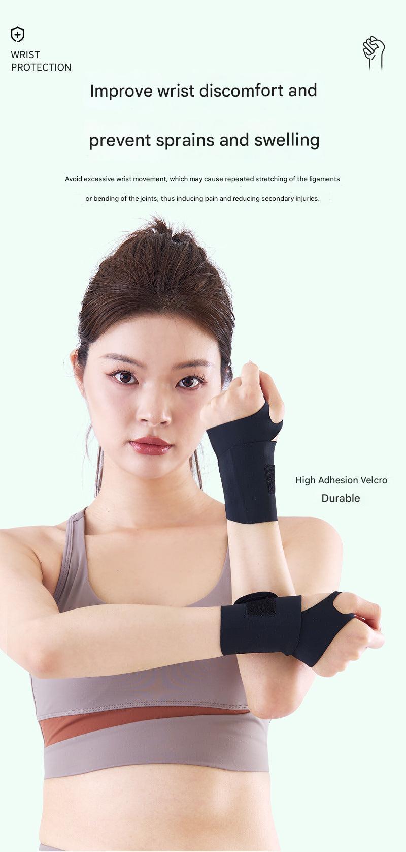 Versatile wrist support shown in sport setting