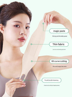 Close-up of breathable wrist support fabric