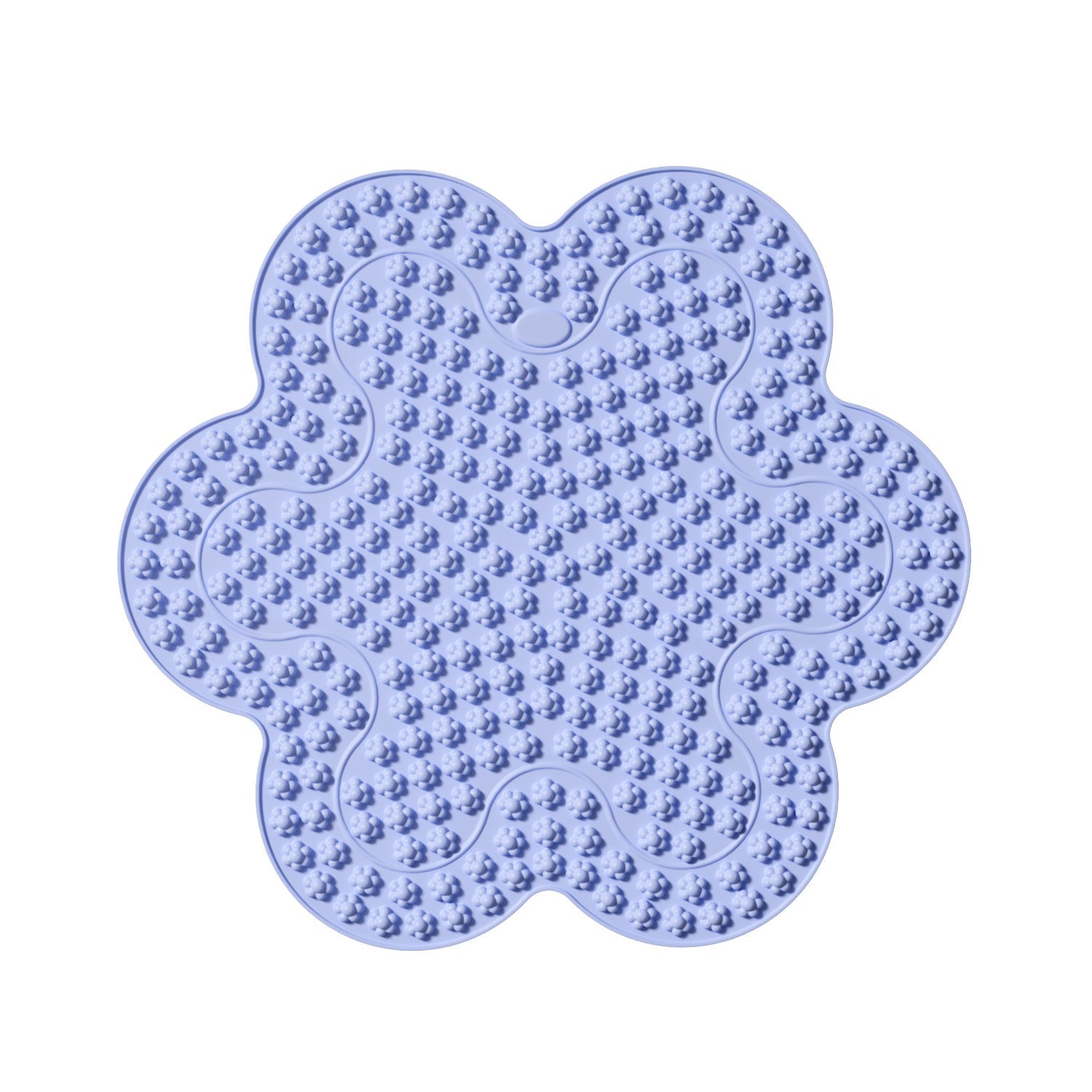 Close-up of acupressure mat on a yoga floor
