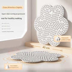 Acupressure mat in use during meditation