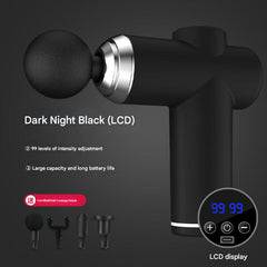 Portable Electric Massage Gun in Dark Night Black