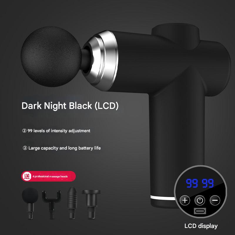 Portable Electric Massage Gun in Dark Night Black