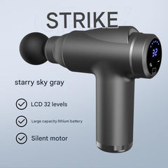 Electric massage gun in stylish carrying case