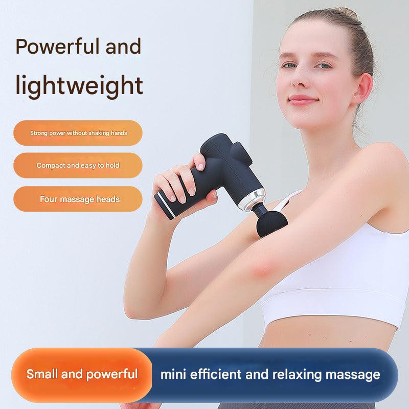 Portable Electric Massage Gun in Dark Night Black