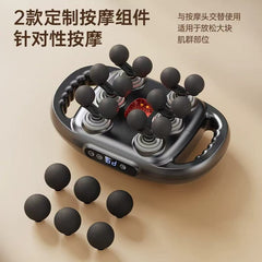Detailed image of massage gun features